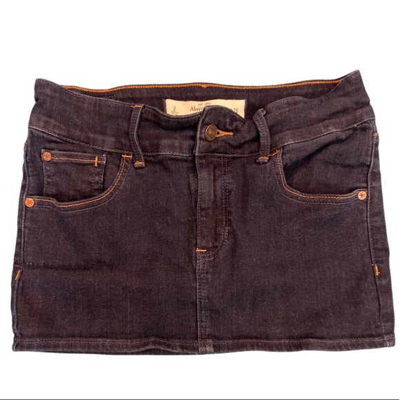 Abercrombie & Fitch Dresses & Skirts - Abercrombie & Fitch denim jeans mini skirt size 2 waist 26 perfect stretch
